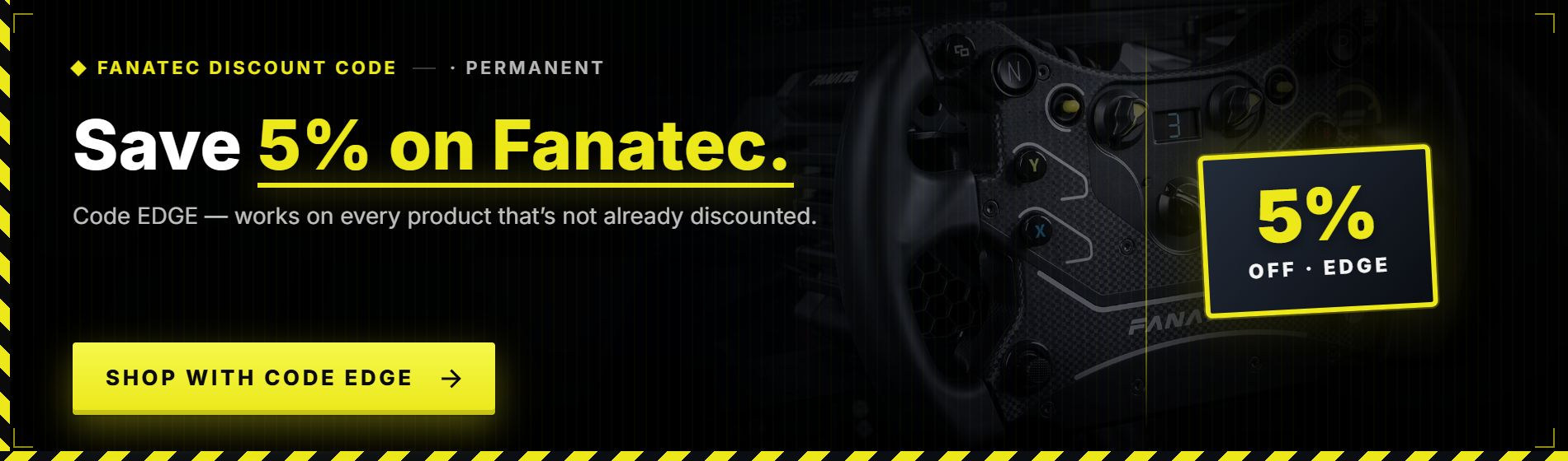 Save 5% On Fanatec With EDGE