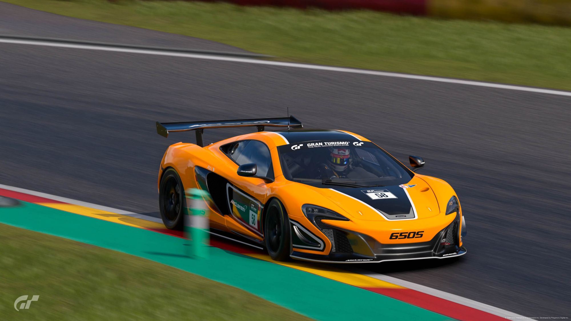 GT7 Online Time Trial: McLaren 650S Gr.4 at Spa-Francorchamps (9 July 2026) This time, we're heading to Circuit de Spa-Francorchamps in the McLaren 650S Gr.4. | Image 3096