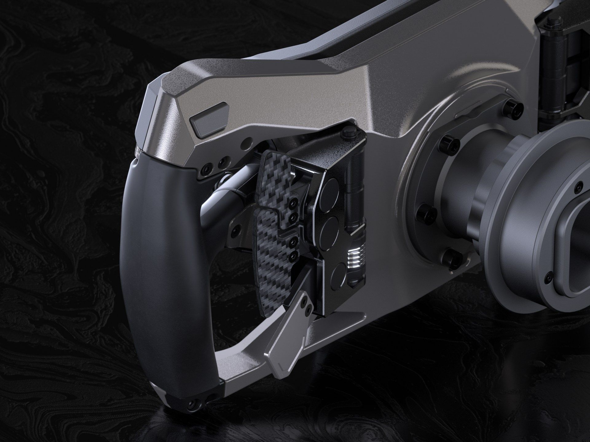 Fanatec Project Obsidian: a New Sim Racing Wheel With a 5 Colour Display, Coming 2027 Fanatec Project Obsidian is a new steering wheel with a 5-inch colour display, SimHub support and console telemetry over Wi-Fi, coming in 2027.