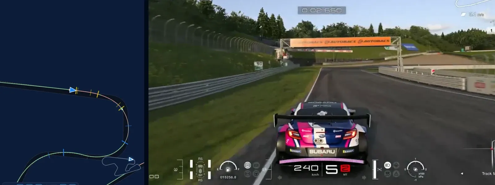 Telemetry in Gran Turismo 7: How to Use It and Find More Pace We put our best Subaru BRZ GT300 lap at SUGO against the event reference in Traces and went through it corner by corner, from the brake points to the lines.