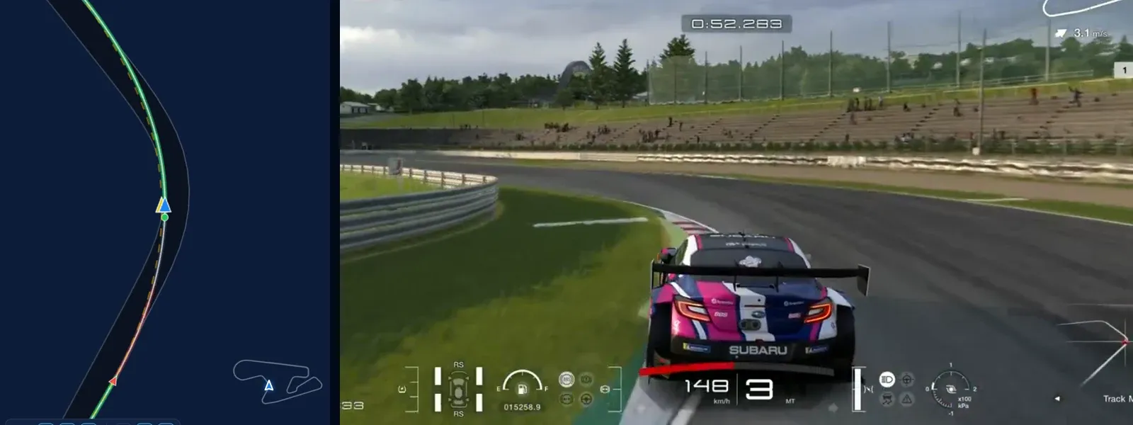 Telemetry in Gran Turismo 7: How to Use It and Find More Pace We put our best Subaru BRZ GT300 lap at SUGO against the event reference in Traces and went through it corner by corner, from the brake points to the lines.