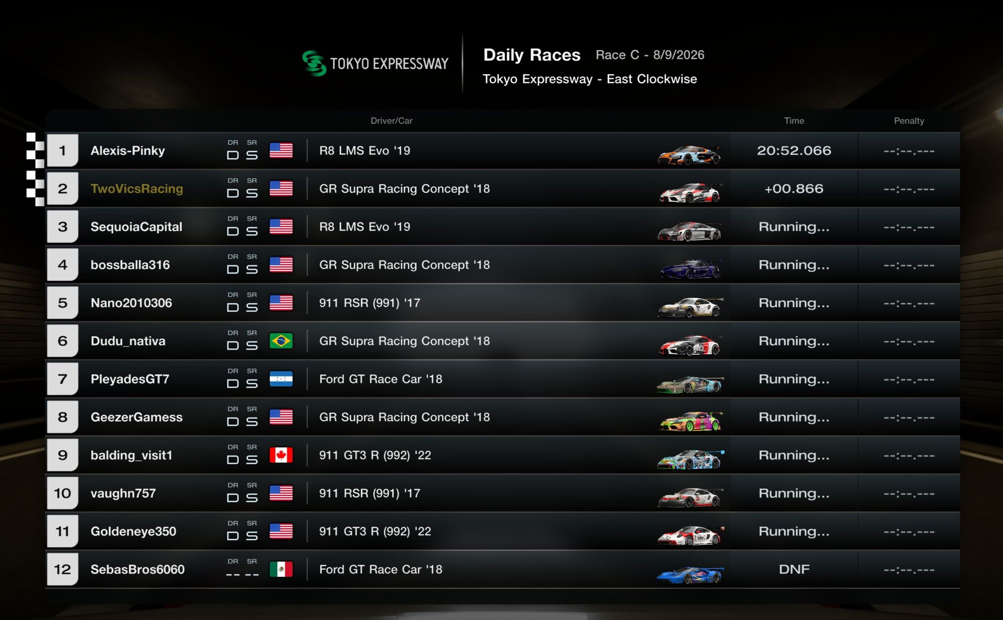 Incredible race at Tokyo Expressway-East Clockwise!