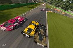 Three wide on Monza