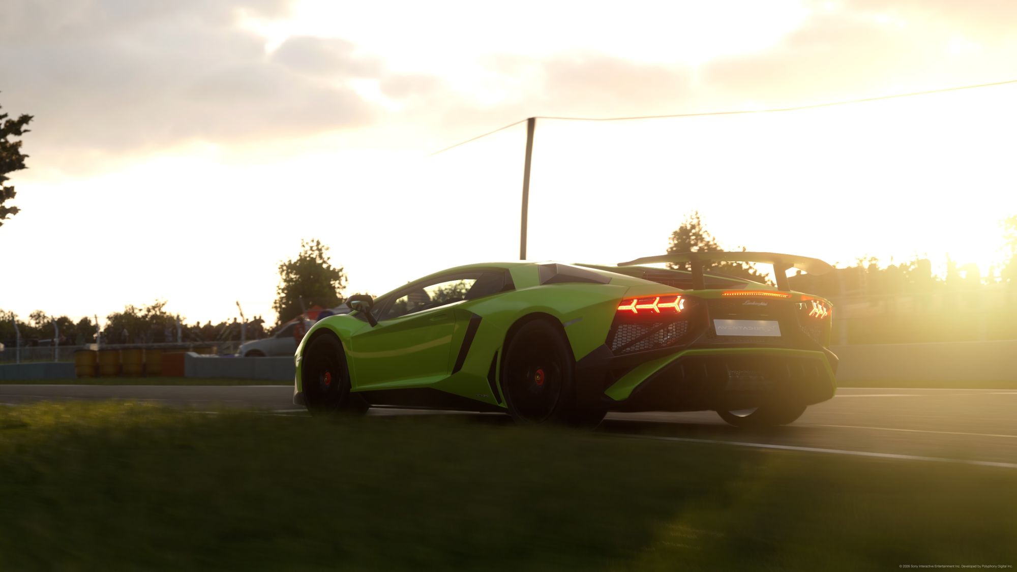 Sunset Aventador at Road Atlanta